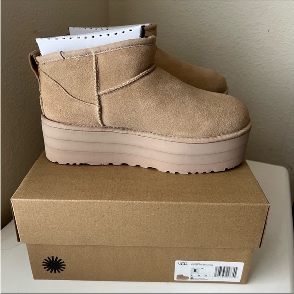 UGG Shoes - Brand new in box UGG Ultra Mini Platform- Driftwood Ships out same or next